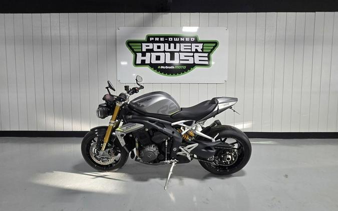 2022 Triumph Speed Triple 1200 RS Matte Silver Ice