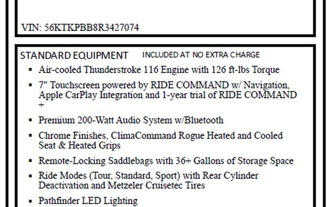 2024 Indian Motorcycle Roadmaster® Limited with PowerBand Audio Package