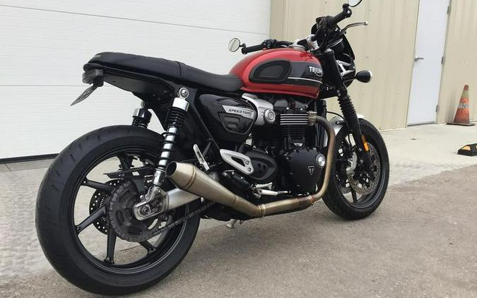 2019 Triumph Speed Twin Korosi Red and Storm Grey