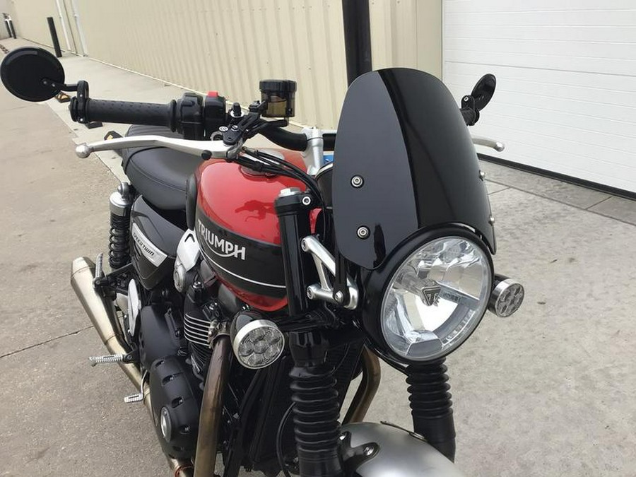 2019 Triumph Speed Twin Korosi Red and Storm Grey