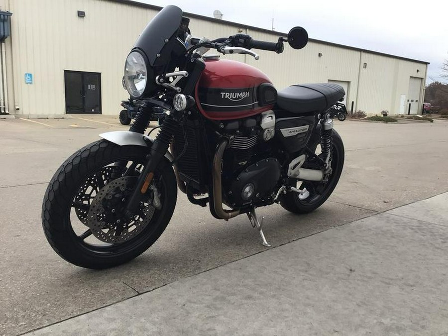 2019 Triumph Speed Twin Korosi Red and Storm Grey