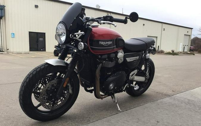 2019 Triumph Speed Twin Korosi Red and Storm Grey