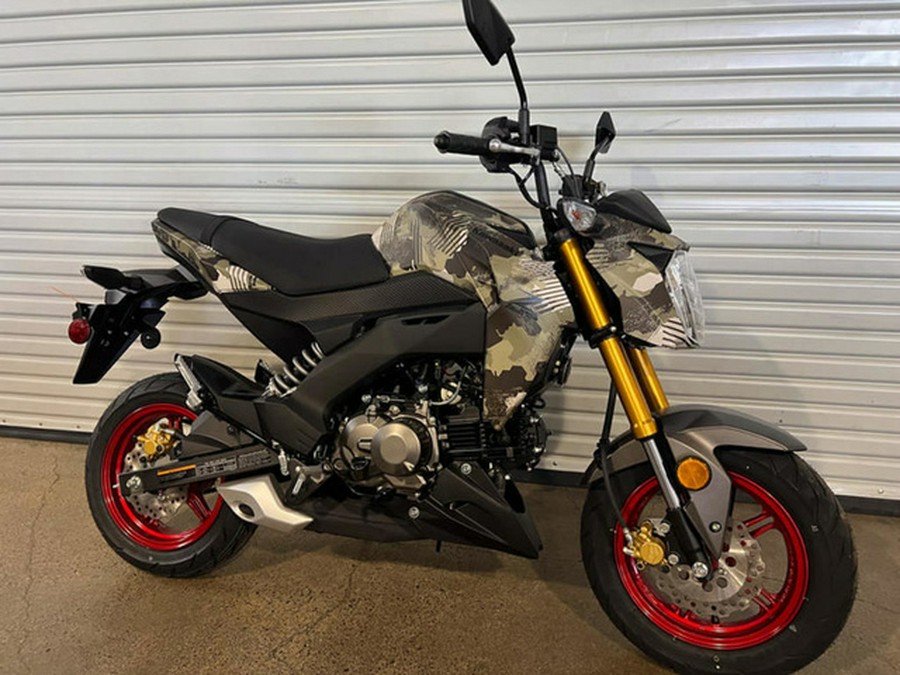2026 Kawasaki Z125 PRO Cypher Camo Beige