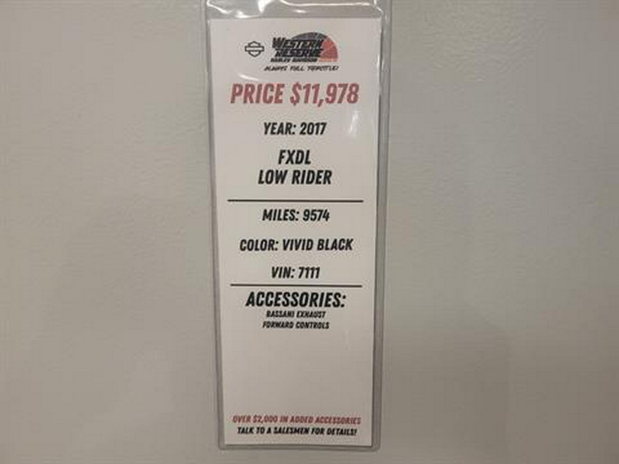 2017 Harley-Davidson Low Rider®