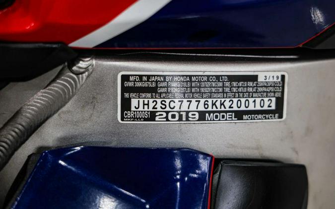 2019 Honda CBRR1000SA SP1