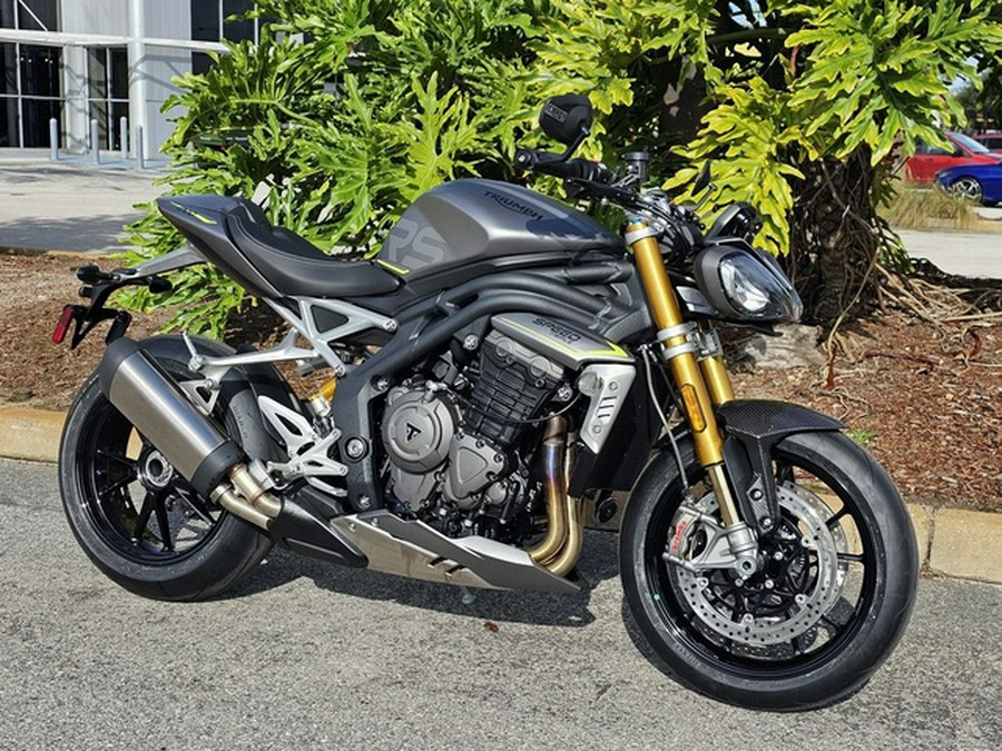 2024 Triumph Speed Triple 1200 RS Matte Silver Ice RS