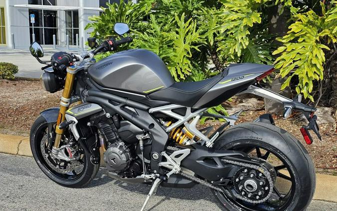 2024 Triumph Speed Triple 1200 RS Matte Silver Ice RS