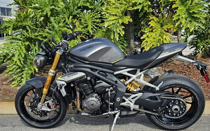 2024 Triumph Speed Triple 1200 RS Matte Silver Ice RS