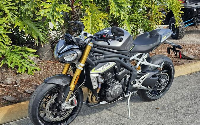 2024 Triumph Speed Triple 1200 RS Matte Silver Ice RS