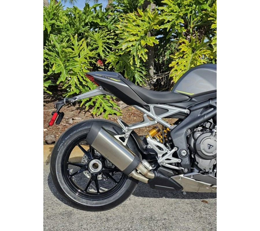 2024 Triumph Speed Triple 1200 RS Matte Silver Ice RS