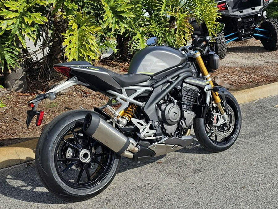 2024 Triumph Speed Triple 1200 RS Matte Silver Ice RS