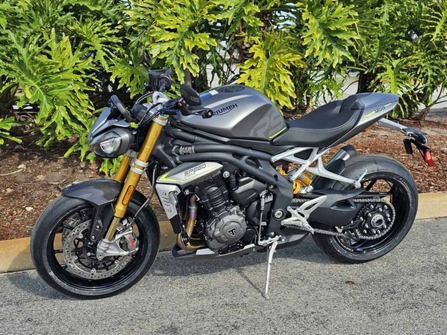 2024 Triumph Speed Triple 1200 RS Matte Silver Ice RS