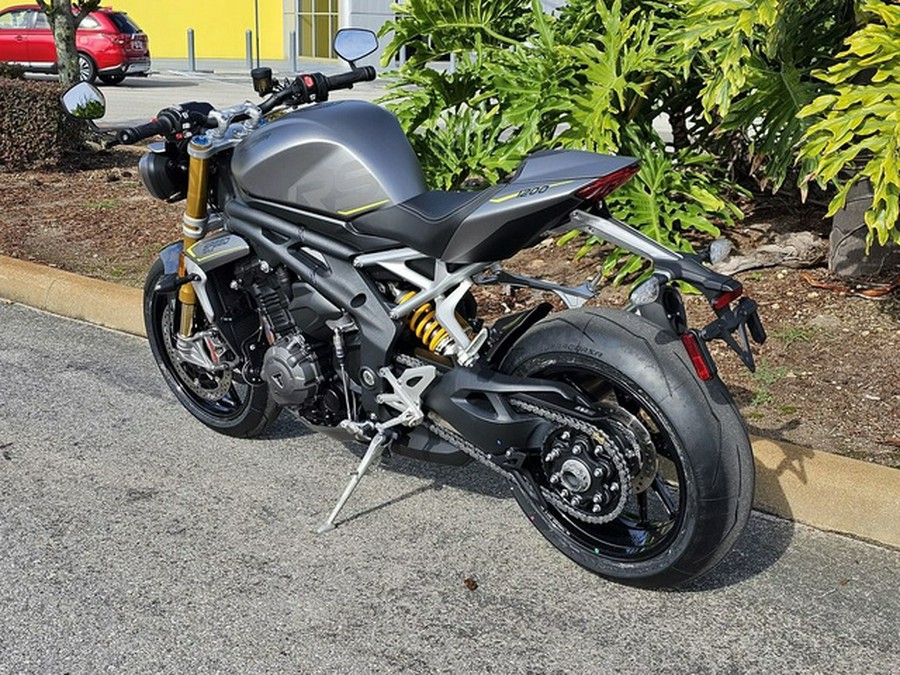 2024 Triumph Speed Triple 1200 RS Matte Silver Ice RS