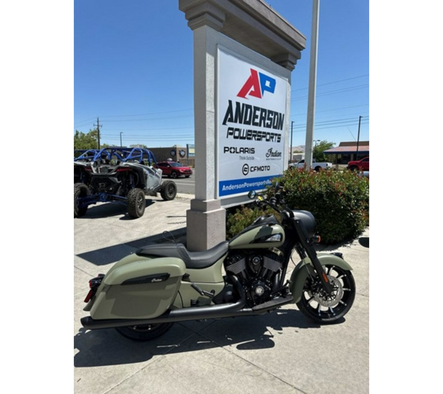 2025 Indian Springfield Dark Horse Moss Green Smoke