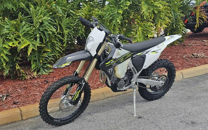 2026 Triumph TF 250-E Jet Black/Pure White 250-E