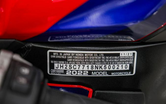 2022 Honda CBR1000RR