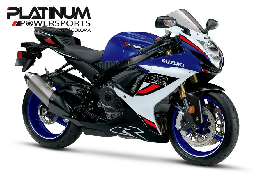 2027 Suzuki GSX-R750Z 40TH ANNIVERSARY EDITION Pearl Vigor Blue / Pearl Tech White