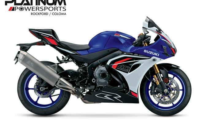 2027 Suzuki GSX-R1000R 40TH ANNIVERSARY EDITION Pearl Vigor Blue / Pearl Tech White