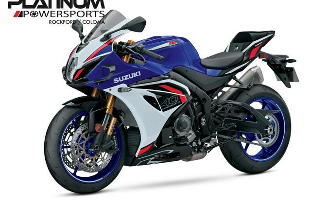 2027 Suzuki GSX-R1000R 40TH ANNIVERSARY EDITION Pearl Vigor Blue / Pearl Tech White