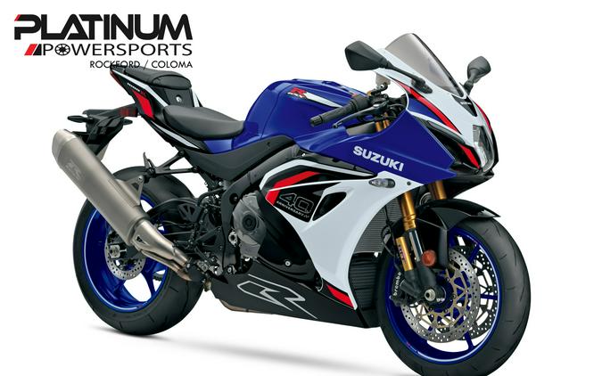 2027 Suzuki GSX-R1000R 40TH ANNIVERSARY EDITION Pearl Vigor Blue / Pearl Tech White