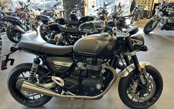 2024 Triumph Speed Twin 1200 Matte Ironstone/Matte Storm Grey