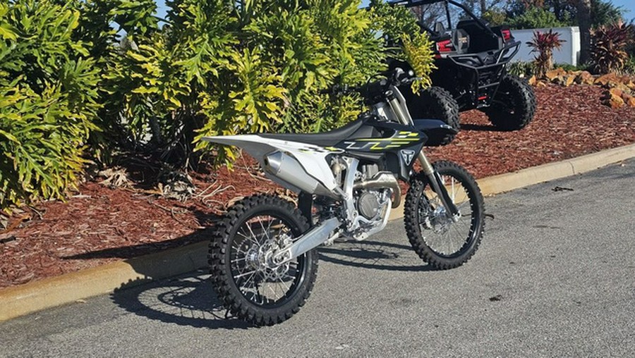 2026 Triumph TF 450-X Jet Black/Pure White 450-X