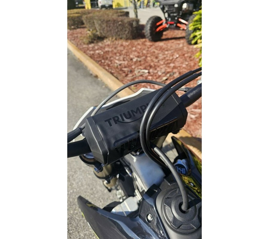 2026 Triumph TF 450-X Jet Black/Pure White 450-X