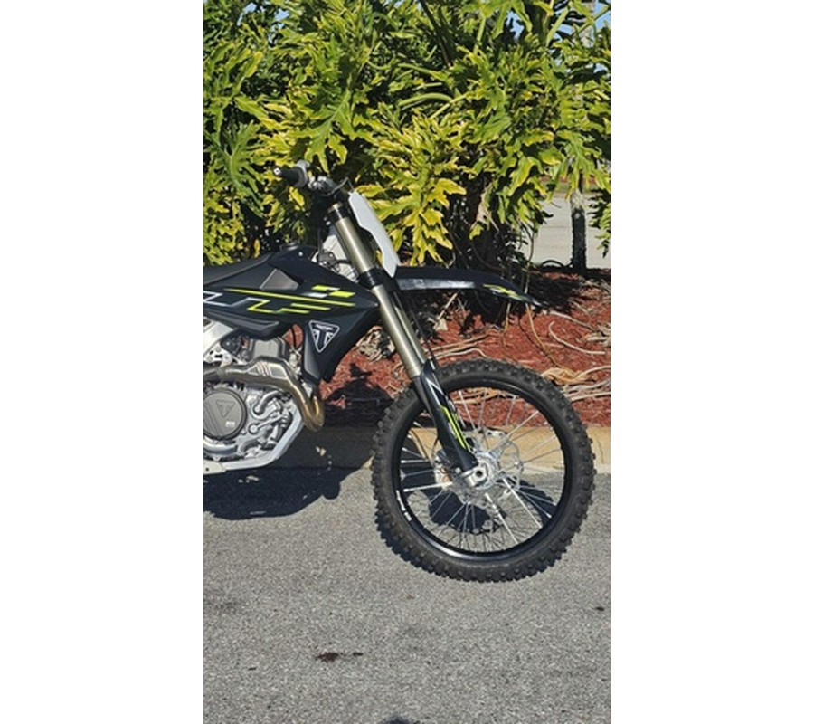 2026 Triumph TF 450-X Jet Black/Pure White 450-X
