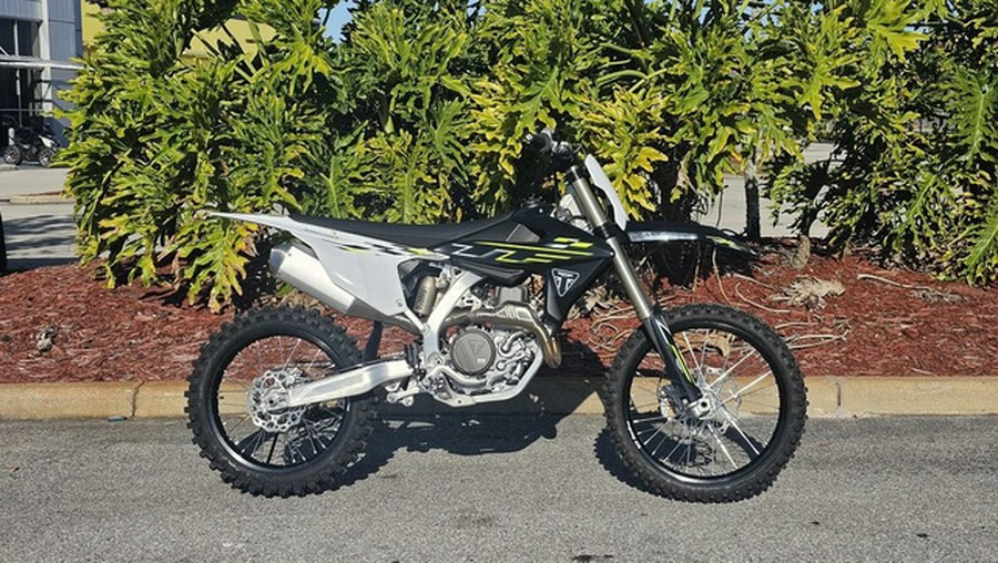 2026 Triumph TF 450-X Jet Black/Pure White 450-X