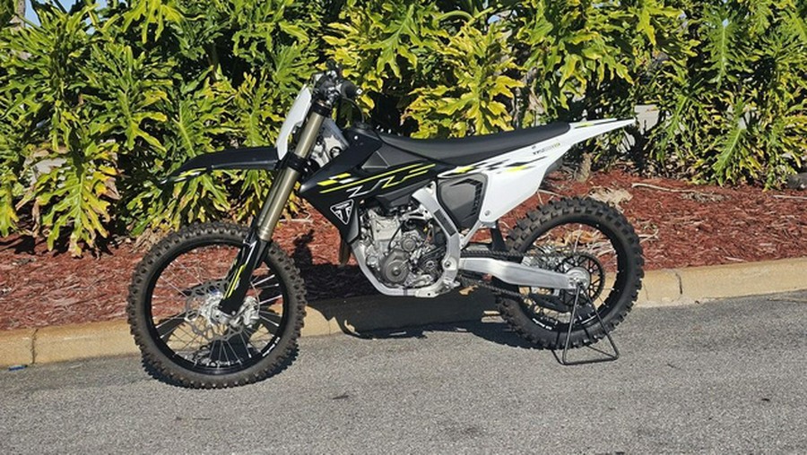 2026 Triumph TF 450-X Jet Black/Pure White 450-X