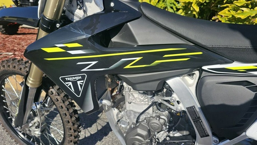 2026 Triumph TF 450-X Jet Black/Pure White 450-X