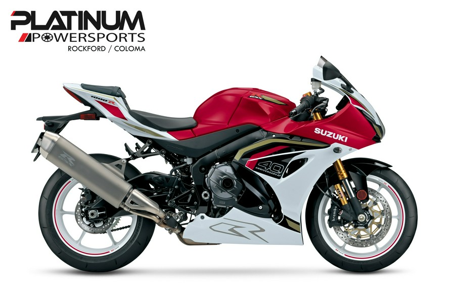 2027 Suzuki GSX-R1000R 40TH ANNIVERSARY EDITION Candy Daring Red / Pearl Tech White