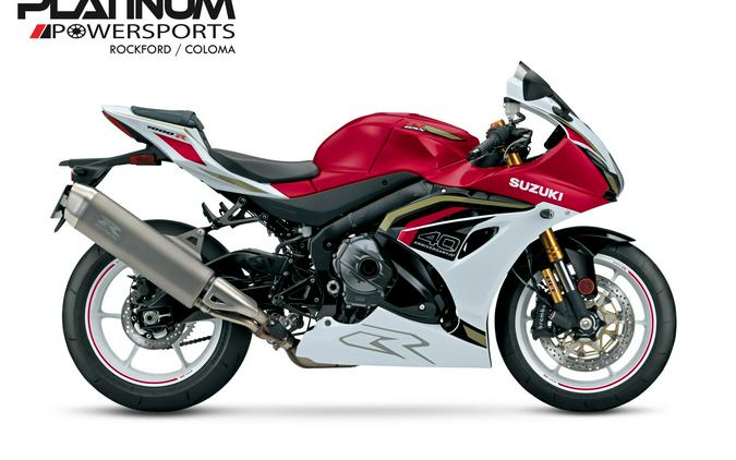 2027 Suzuki GSX-R1000R 40TH ANNIVERSARY EDITION Candy Daring Red / Pearl Tech White