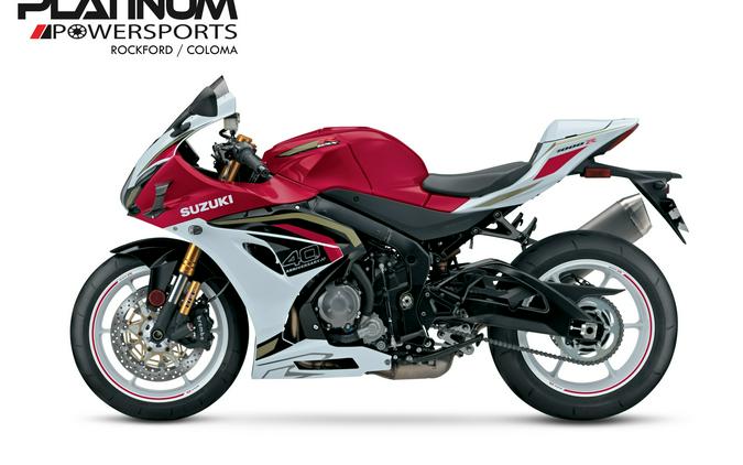 2027 Suzuki GSX-R1000R 40TH ANNIVERSARY EDITION Candy Daring Red / Pearl Tech White