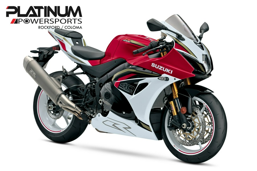 2027 Suzuki GSX-R1000R 40TH ANNIVERSARY EDITION Candy Daring Red / Pearl Tech White