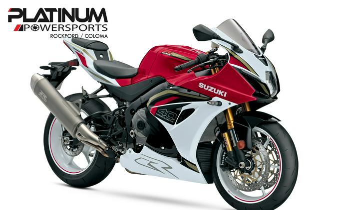 2027 Suzuki GSX-R1000R 40TH ANNIVERSARY EDITION Candy Daring Red / Pearl Tech White
