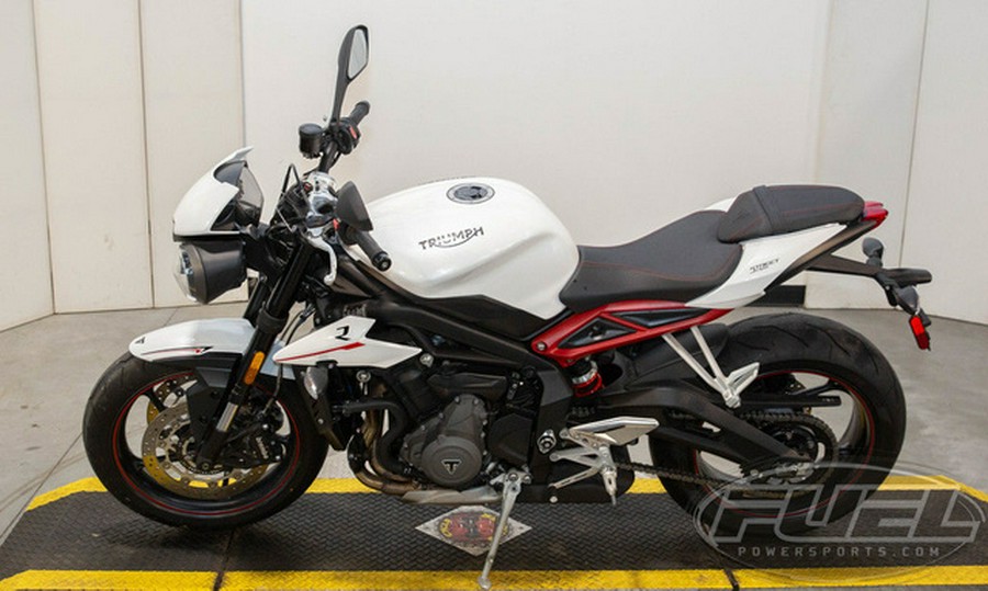 2018 Triumph Street Triple R - Low Crystal White Metallic