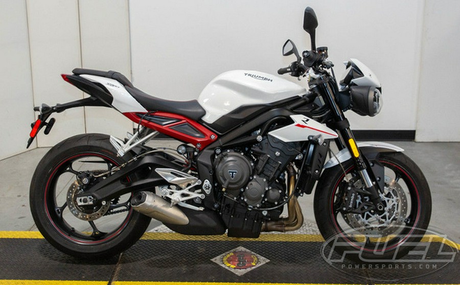 2018 Triumph Street Triple R - Low Crystal White Metallic