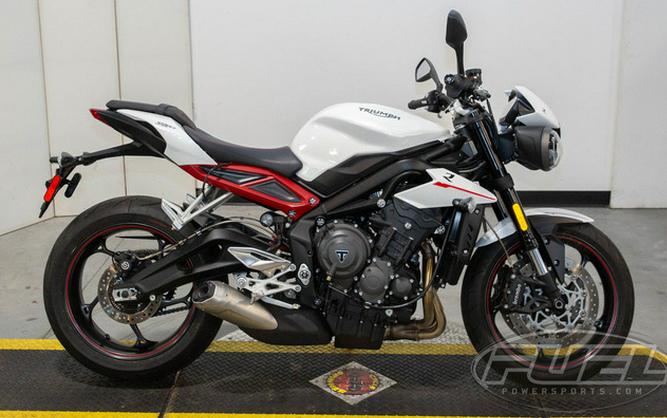 2018 Triumph Street Triple R - Low Crystal White Metallic