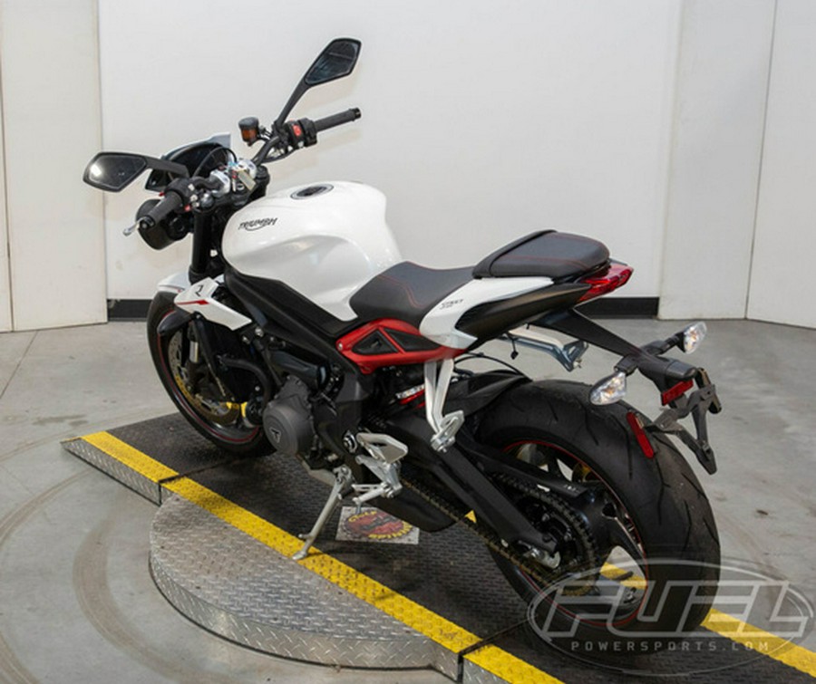 2018 Triumph Street Triple R - Low Crystal White Metallic