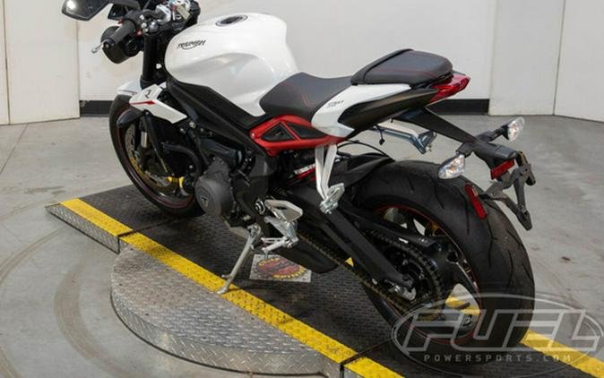 2018 Triumph Street Triple R - Low Crystal White Metallic