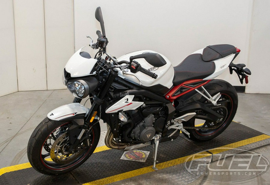 2018 Triumph Street Triple R - Low Crystal White Metallic