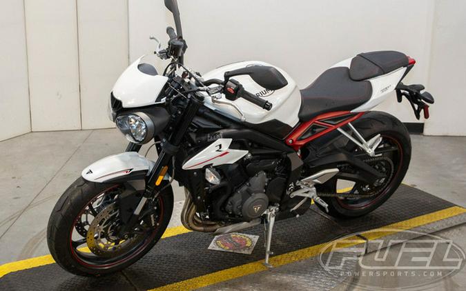 2018 Triumph Street Triple R - Low Crystal White Metallic