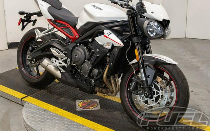 2018 Triumph Street Triple R - Low Crystal White Metallic