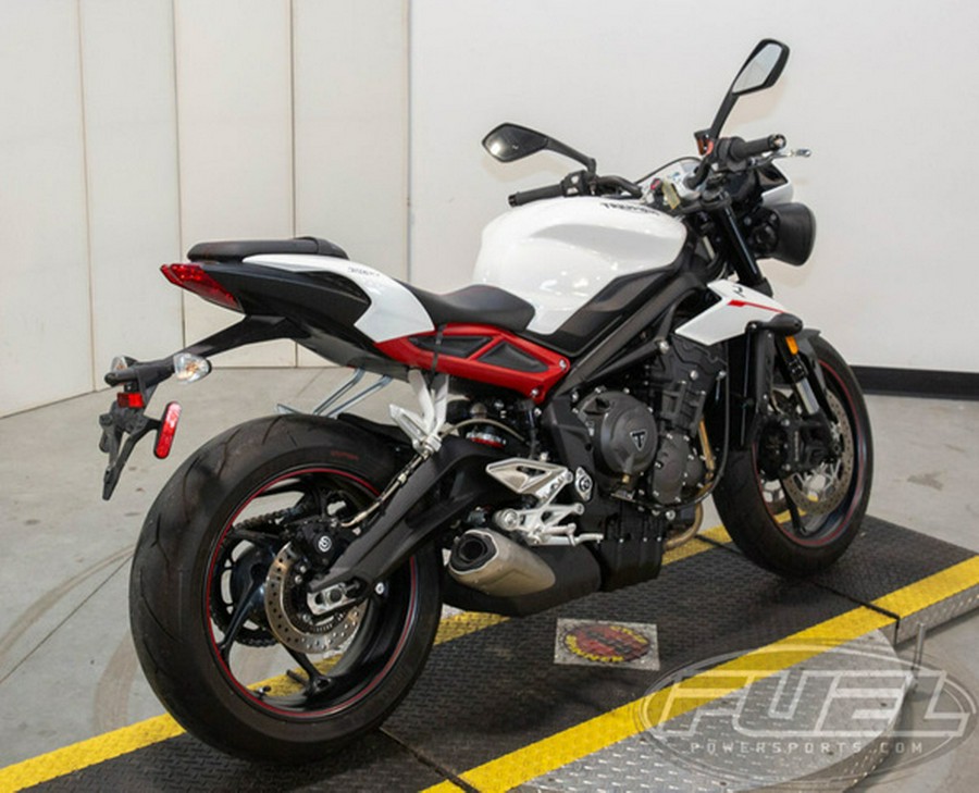 2018 Triumph Street Triple R - Low Crystal White Metallic