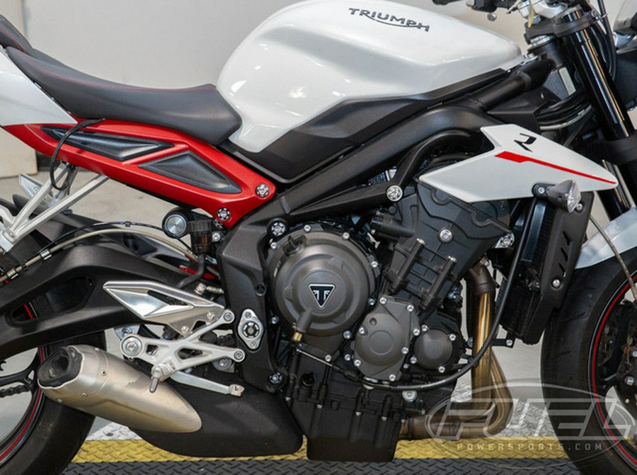 2018 Triumph Street Triple R - Low Crystal White Metallic