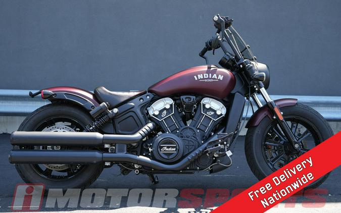 2022 Indian Motorcycle Scout Bobber ABS Maroon Metallic Smoke