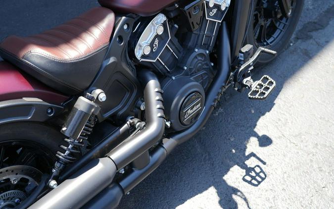 2022 Indian Motorcycle Scout Bobber ABS Maroon Metallic Smoke