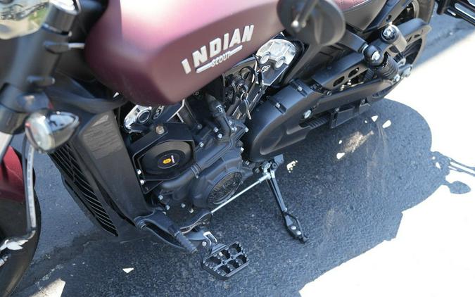 2022 Indian Motorcycle Scout Bobber ABS Maroon Metallic Smoke