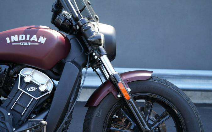 2022 Indian Motorcycle Scout Bobber ABS Maroon Metallic Smoke